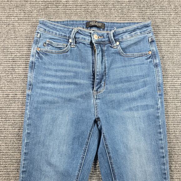 Judy Blue Jeans Women's 11/30 Blue Straight Fit Stretch - Picture 4 of 7